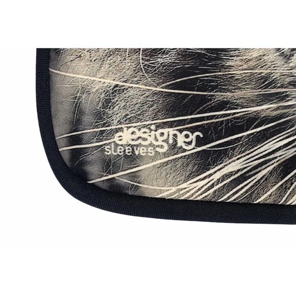 Designer Skins Sleeves White Tiger Zip Top Laptop Case Cover 17" - Picture 6 of 7